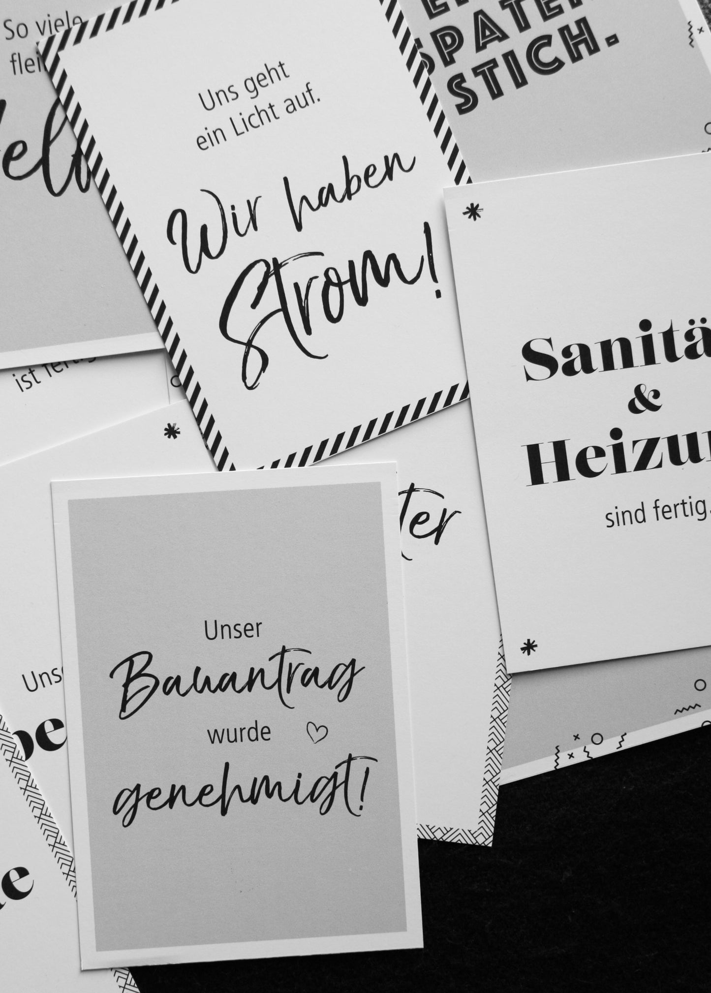 Meilensteinkarten "Abenteuer Hausbau" - 28 Karten im Set