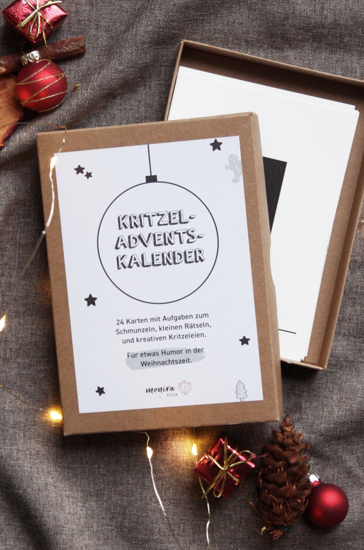 kreativer Kritzel-Adventskalender - Rätsel und lustige Aufgaben zum Schmunzeln