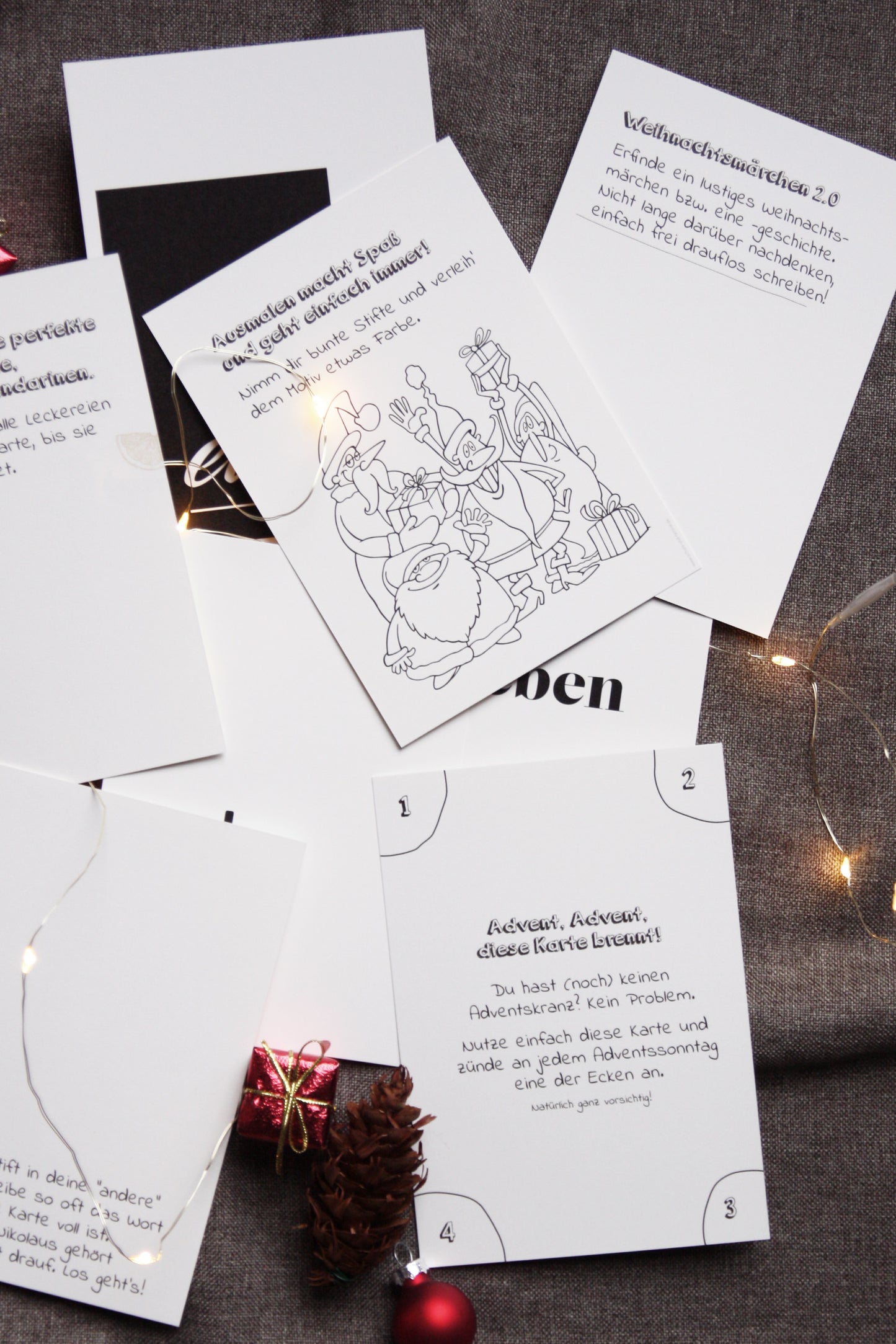 kreativer Kritzel-Adventskalender - Rätsel und lustige Aufgaben zum Schmunzeln