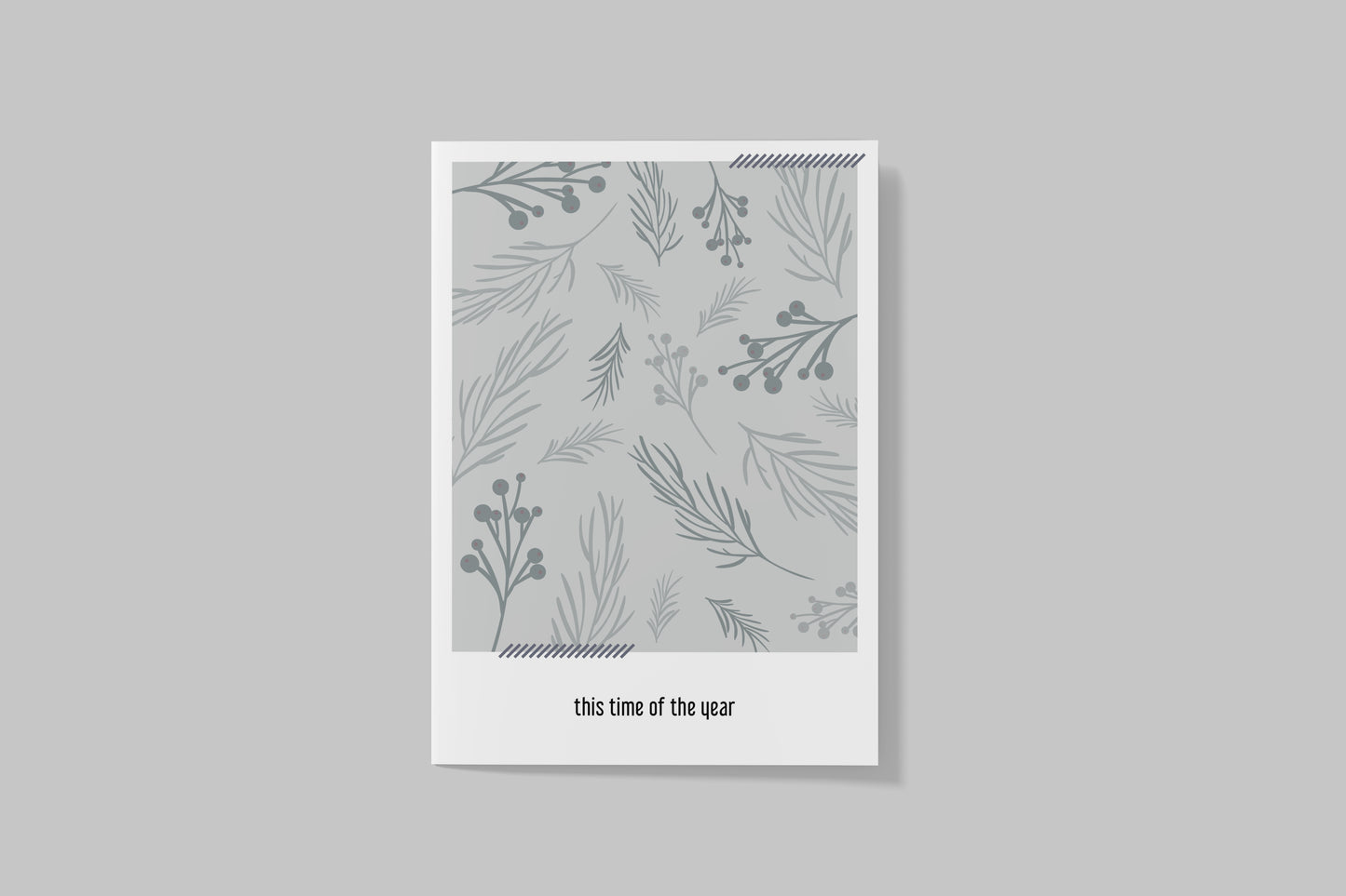 Postkarte "this time of the year" - Polaroid-Stil"