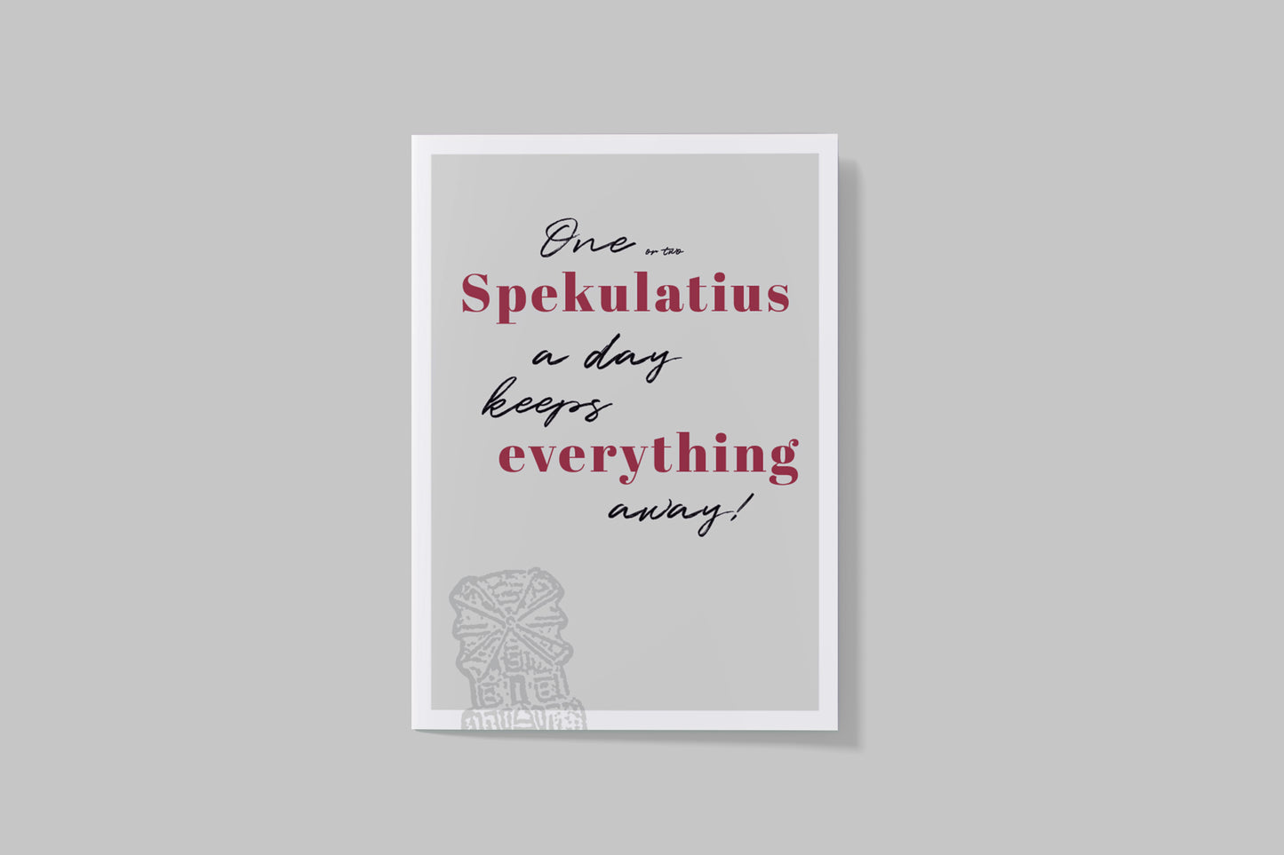 Postkarte "One Spekulatius a day"