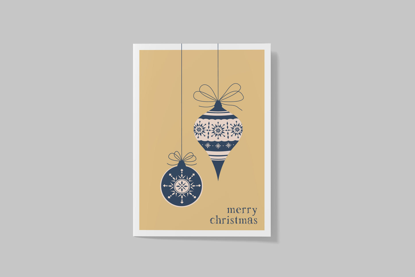 Postkarte "merry christmas" oder "mooi wiehnacht"- scandi-style