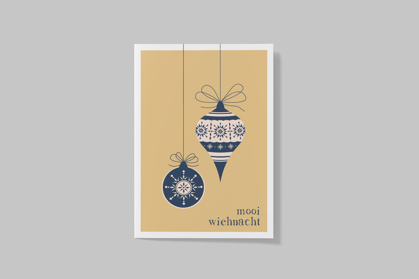 Postkarte "merry christmas" oder "mooi wiehnacht"- scandi-style