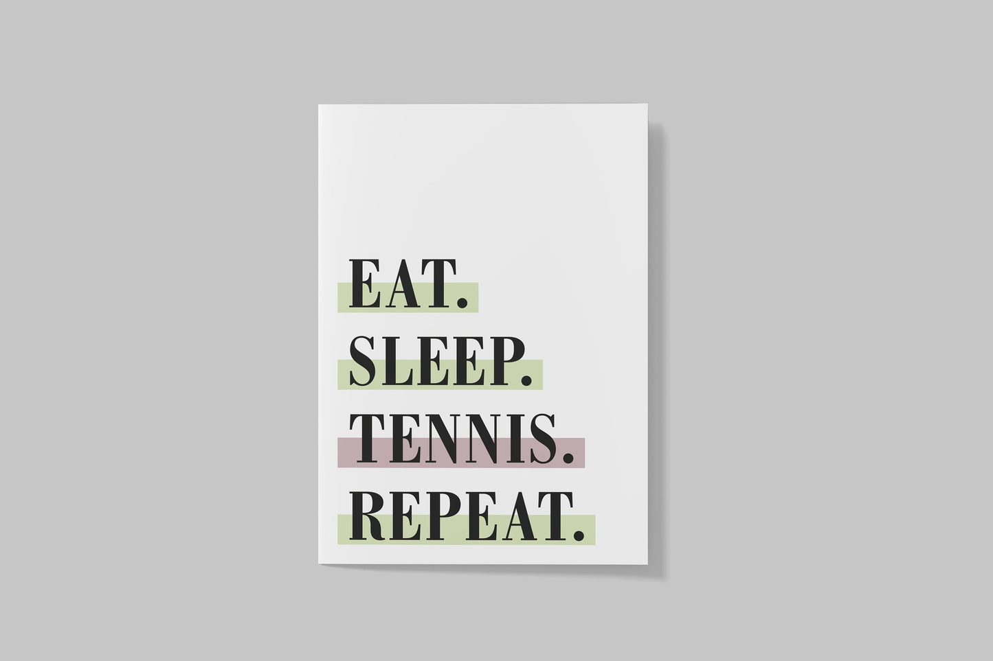 Postkarte "Eat Sleep Tennis Repeat"