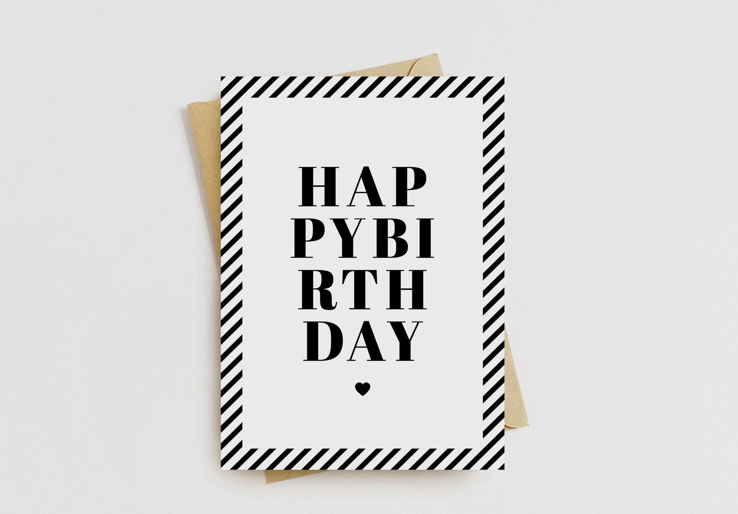 Klappkarte "Happy Birthday" - mit Umschlag
