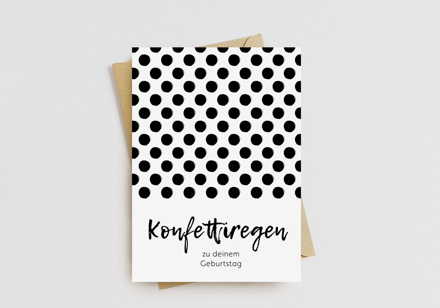 Klappkarte "Konfettiregen zu deinem Geburtstag" - mit Umschlag