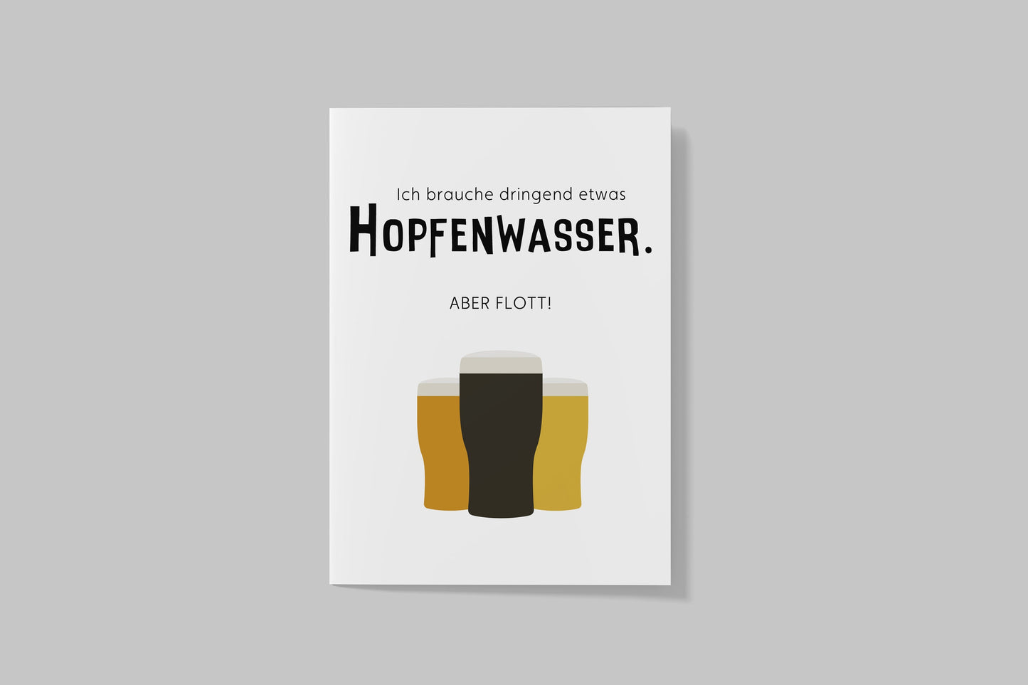Postkarte "Hopfenwasser"