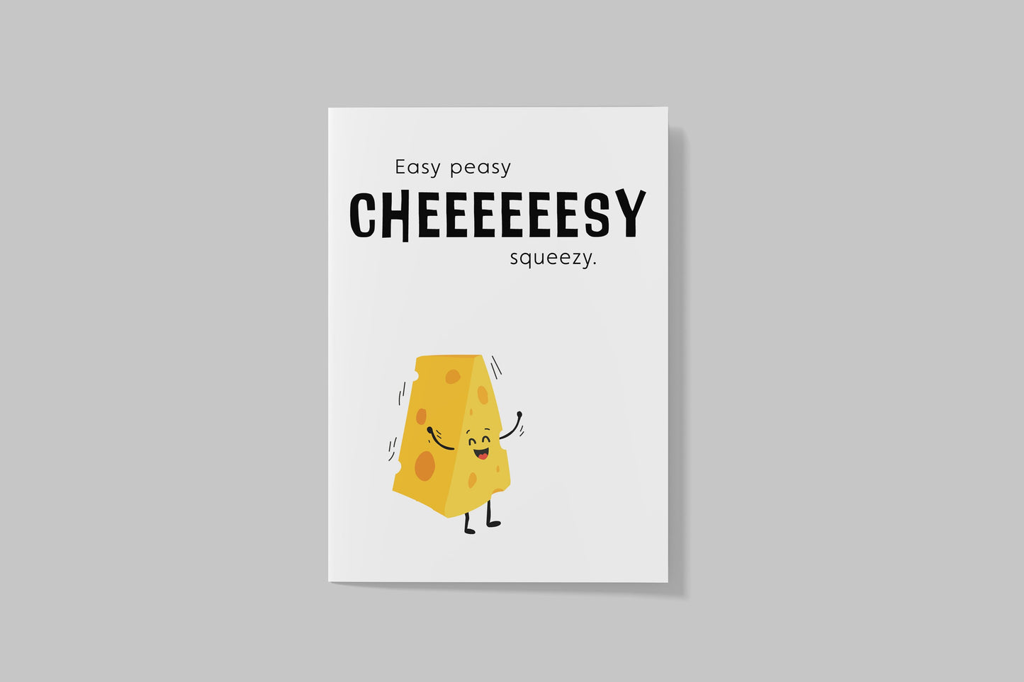 Postkarte "Easy Peasy Cheeeeesy Squeezy"