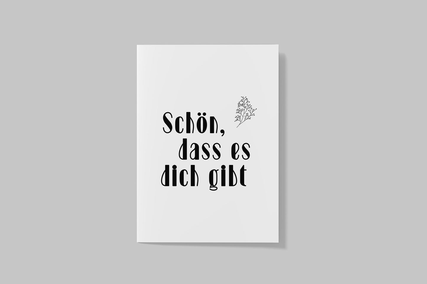 Postkarte "Schön, dass es dich gibt"