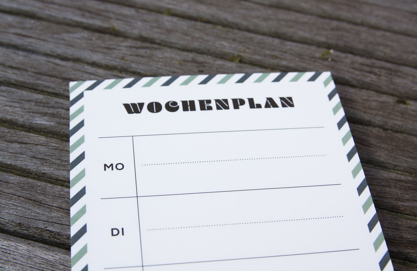 Wochenplan / Menüplan - DIN Lang