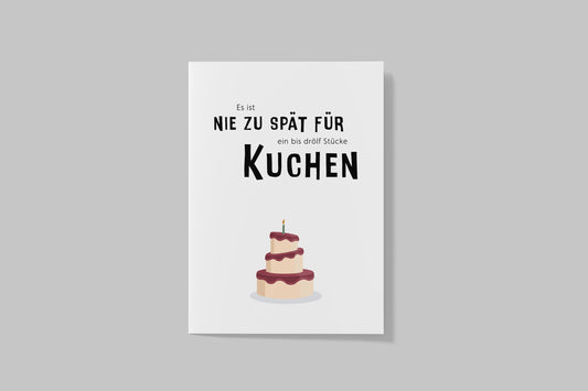 Postkarte "Drölf Kuchen"